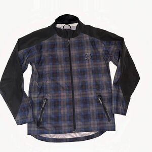 Ian Poulter Design IJP Black Watch Plaid Golf Jacket Waterproof Mens Size Medium